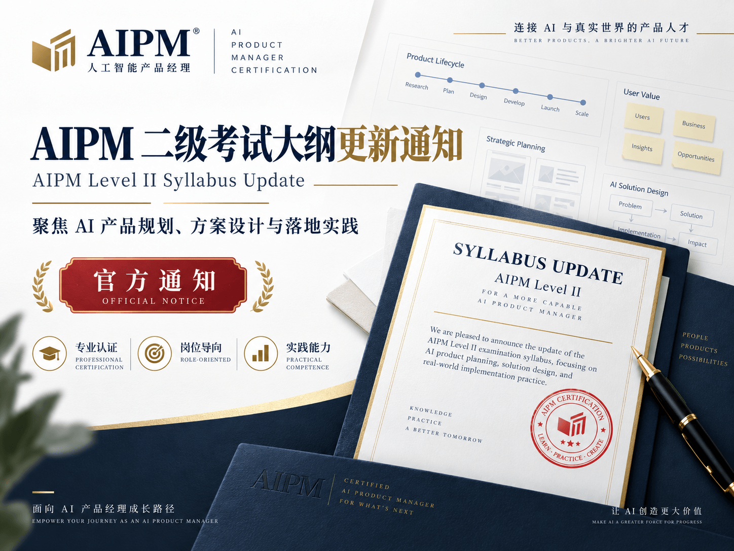 关于AIPM Level II考试大纲更新的通知